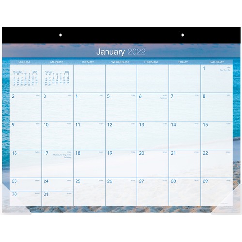 At-A-Glance Tropical Escape Desk Pad Calendar