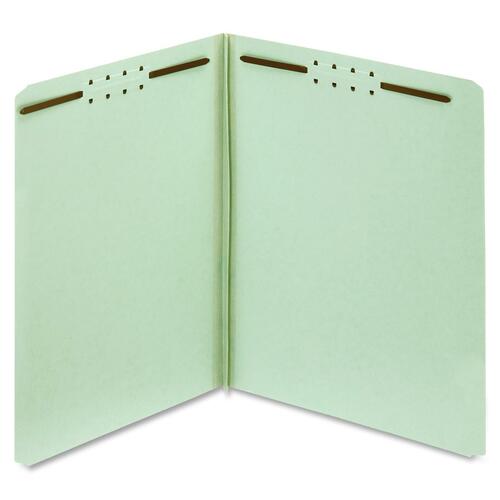 Globe-Weis Globe-Weis Pressboard Folders with Fastener, Light Green