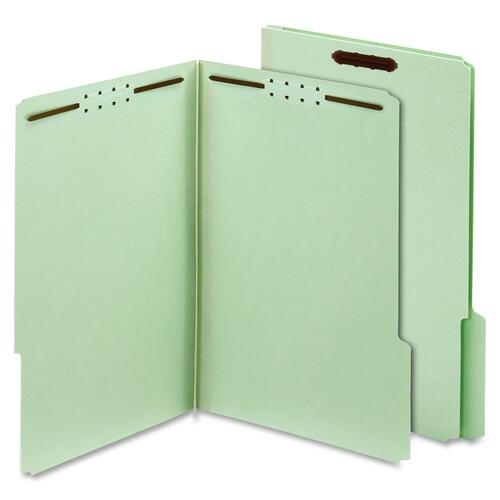 Globe-Weis Globe-Weis Pressboard Folders with Fastener, Light Green