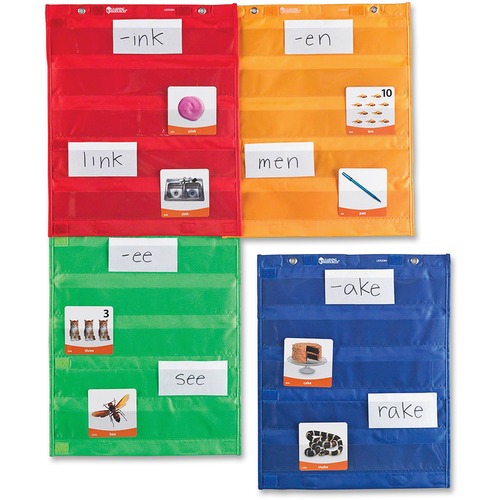 Learning Resources Magnetic Pocket Chart Squares, Set of 4