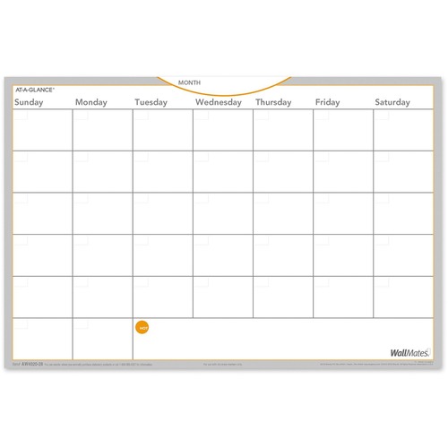 At-A-Glance Wallmates Dry Erase Planning Surface