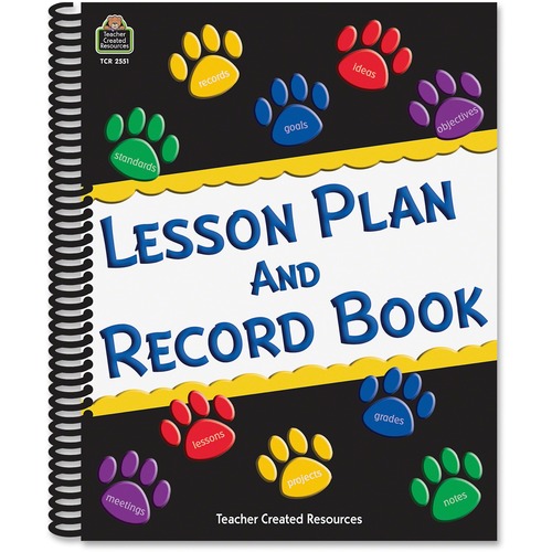 Teacher Created Resources Teacher Created Resources Paw Prints Lesson/Record Book