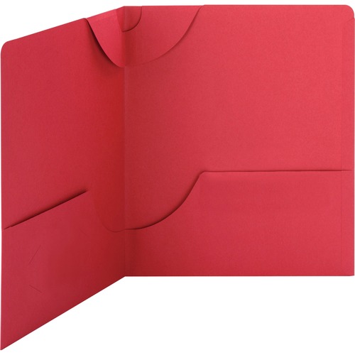 Smead Smead 87980 Red Lockit Two-Pocket File Folder