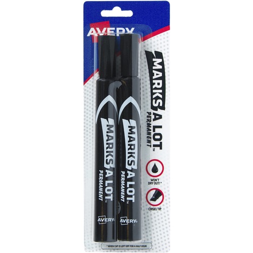 Avery Avery Marks-A-Lot Large Chisel Tip Permanent Marker Set 18922, Black,