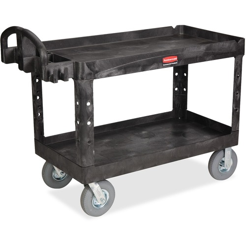 Rubbermaid Rubbermaid Large Utility Cart with Lipped Shelf