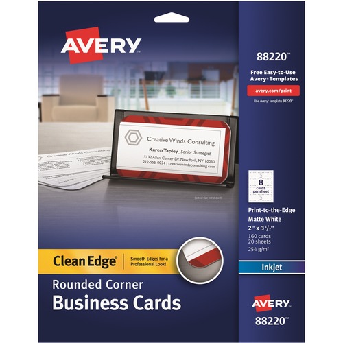 Avery Avery Clean Edge 88220 Business Card