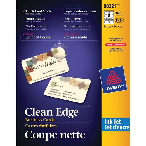 Avery Clean Edge 88221 Business Card