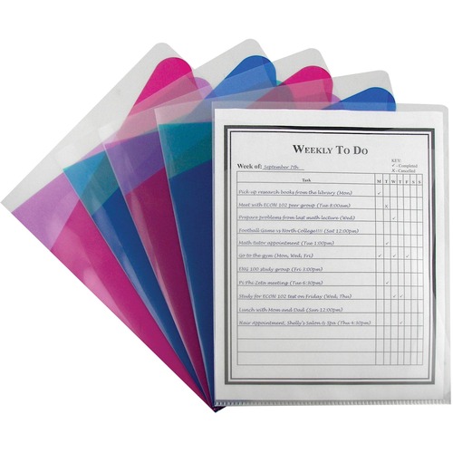 C-Line C-line Assorted Color Multi-Section Project Folders