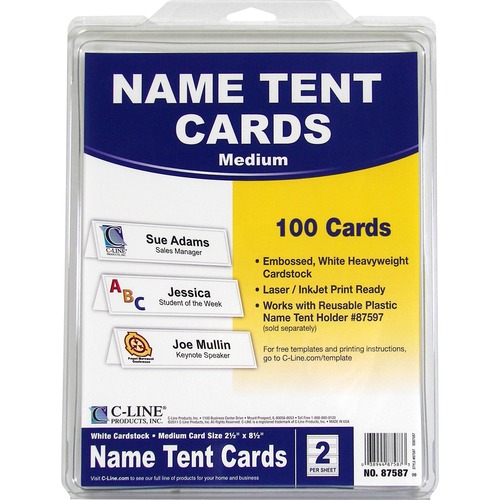 C-Line C-Line Tent Card