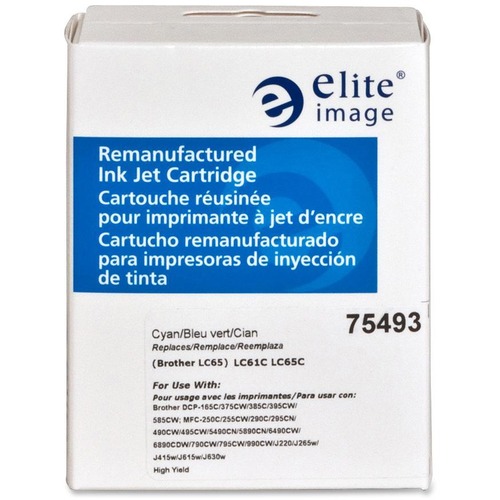 Elite Image Elite Image Remanufactured Brother LC65HYC Inkjet Cartridge