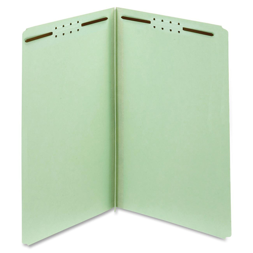 Globe-Weis Globe-Weis Pressboard Folder with Fasteners, Light Green