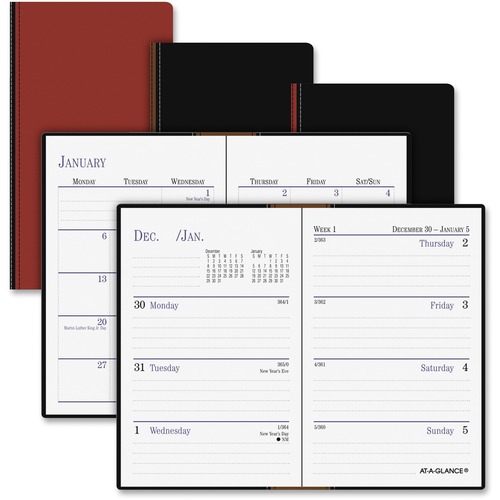 At-A-Glance At-A-Glance Genuine Leather Pocket-size Planner