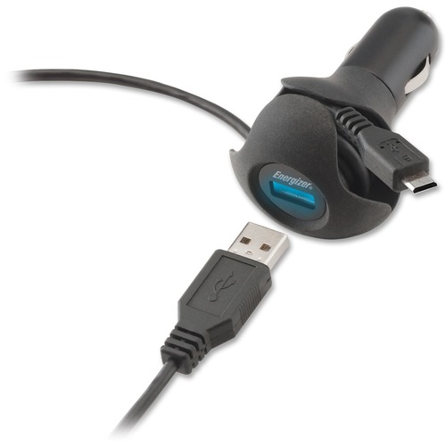 Energizer 5 Watt Premium USB Car Charger and Cable
