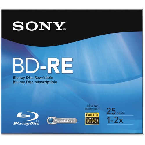 Sony Sony BNE25RH/2 Blu-ray Rewritable Media - BD-RE - 2x - 25 GB - 1 Pack