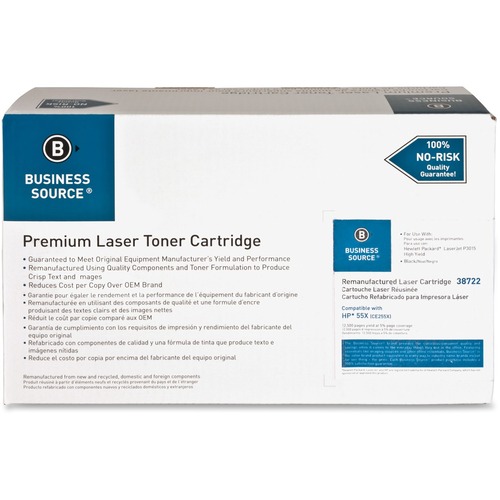 Business Source Business Source Remanufactured Toner Cartridge Alternative For HP 55X