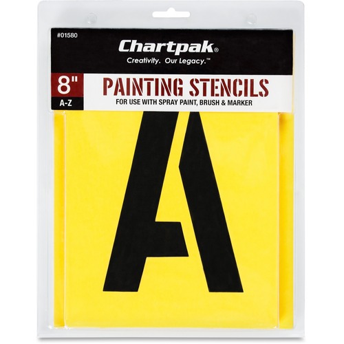 Chartpak Chartpak Painting Letters/Numbers Stencils