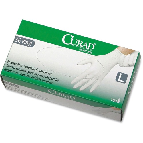 Curad Powder-Free Latex-Free 3G Vinyl Exam Gloves