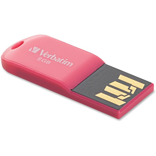 Verbatim 8GB Micro USB Flash Drive - Hot Pink