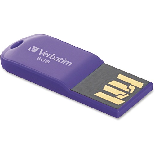 Verbatim 8GB Micro USB Flash Drive - Violet