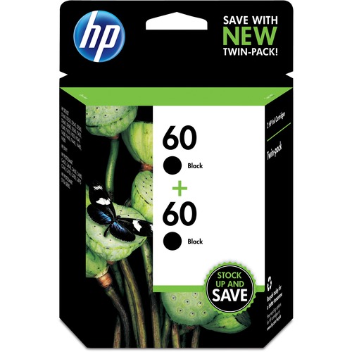 HP 60 2-pack Black Original Ink Cartridges