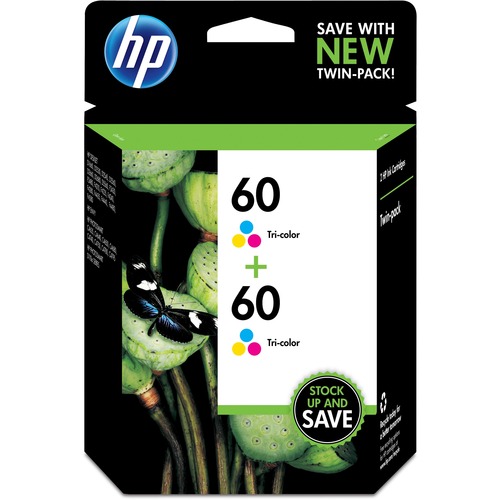 HP 60 2-pack Tri-color Original Ink Cartridges