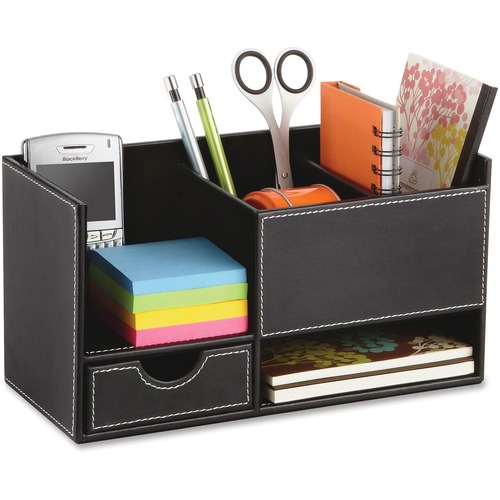 Safco Safco Leather Look Small Organizer
