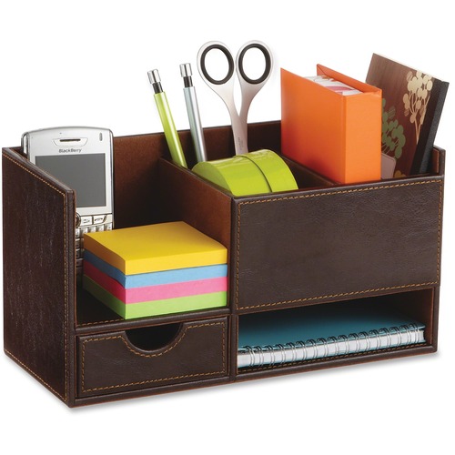 Safco Safco Leather Look Small Organizer