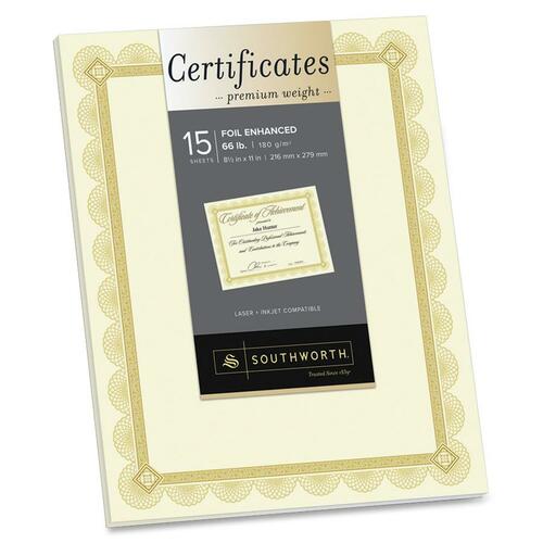 Southworth Southworth Foil Border Premium Inkjet Certificates