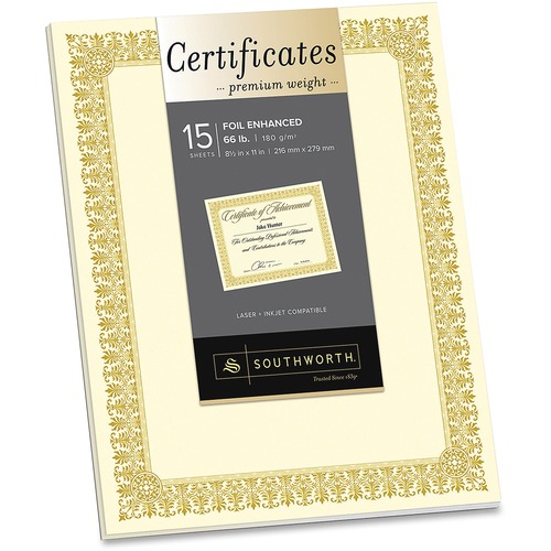 Southworth Foil Border Premium Inkjet Certificates