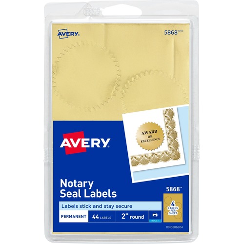 Avery Avery Print or Write Gold Notrarial Labels