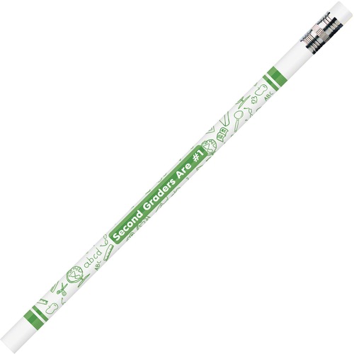 Moon Products Moon Products Decorated Wood Pencil, Second Graders Are #1, HB #2, Whi