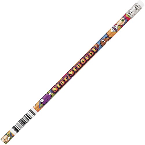 Moon Products Moon Products Decorated Wood Pencil, Star Student, HB #2, Assorted, Do