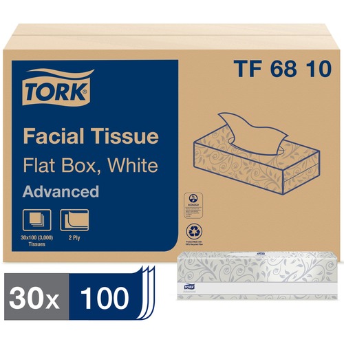 Tork Tork Advanced Facial Tissue Flat Box