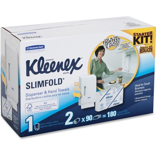 Kleenex Slimfold WhiteTowel Starter Kit