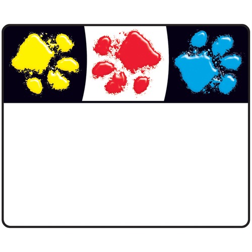 Trend Bright and Welcoming Paw Print Name Tags