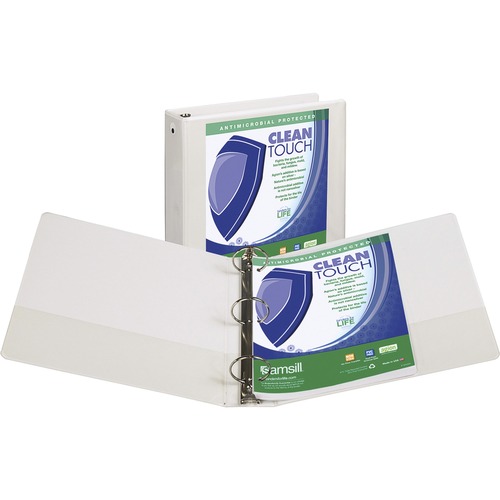 Samsill Clean Touch Value Round Ring View Binder