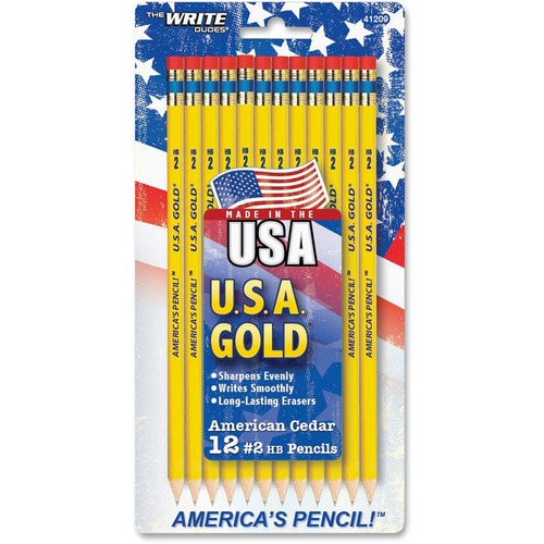 The Board Dudes The Board Dudes Pre-sharpened USA Gold No.2 Pencils