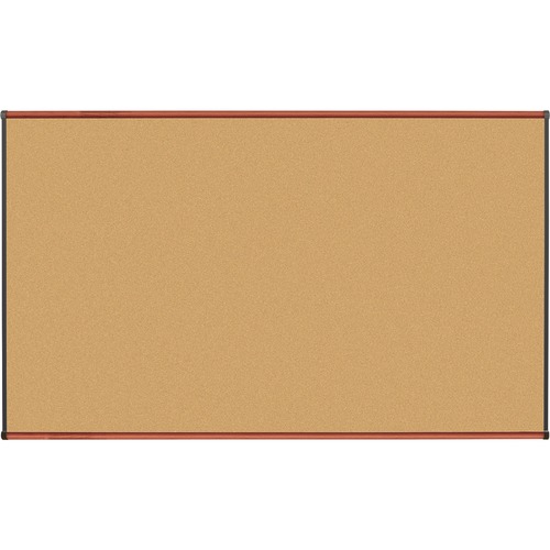 Lorell Lorell Cherry Finish Natural Cork Board