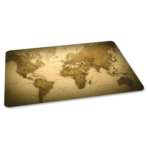 ES Robbins ES Robbins World Map Design straight Edge Chair Mat