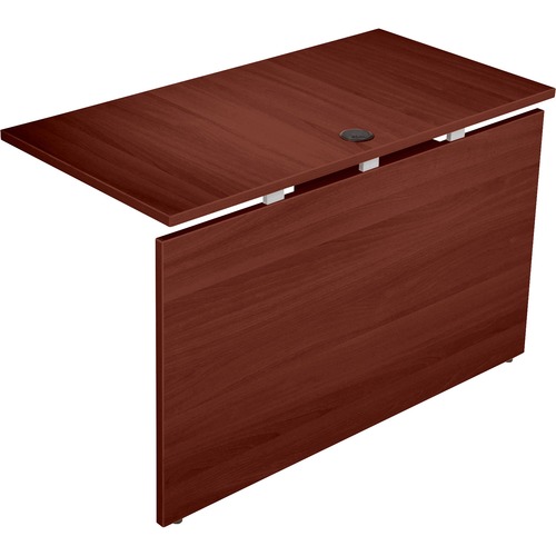 Lorell Lorell Concordia Series Mahogany Laminate Desk Ensemble