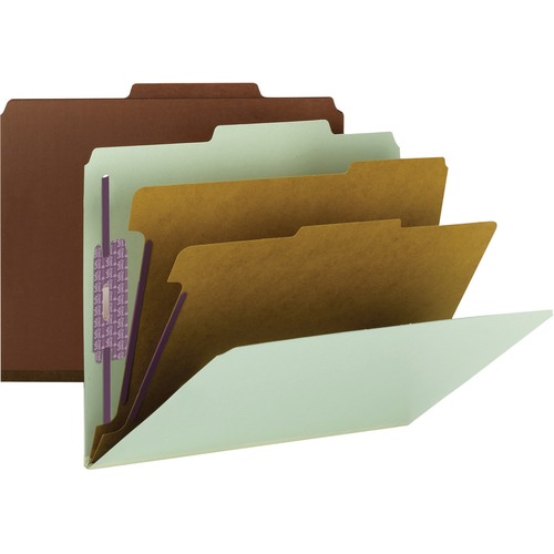 Smead Smead 14206 Gray/Green PressGuard Classification File Folder with Safe
