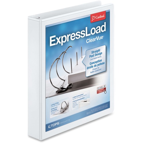 Cardinal ExpressLoad ClearVue Locking D-Ring Binder