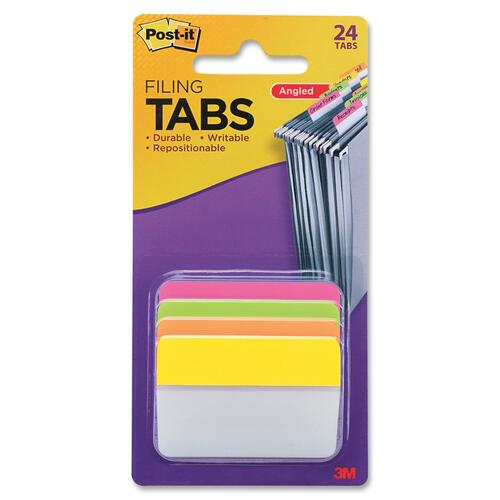 Post-it Repositionable Filing Angle Tabs