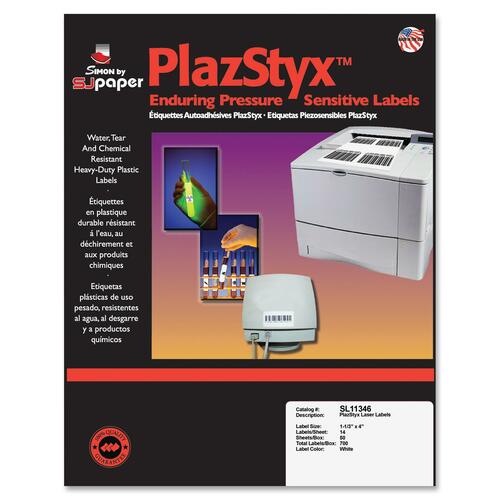 SJ Paper PlazStyx Pressure-Sensitive Label