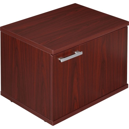 Lorell Lorell Concordia Series Mahogany Laminate Desk Ensemble