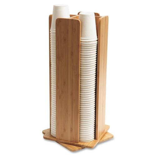 Baumgartens Bamboo Revolving Cup/Lid Dispenser
