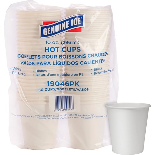 Genuine Joe Polyurethane-lined Disposable Hot Cups