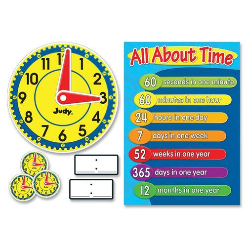 Carson-Dellosa Carson-Dellosa Judy Clock Bulletin Board Set