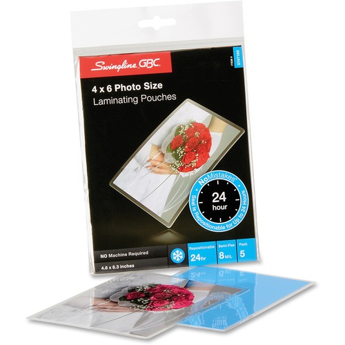 Swingline GBC SelfSeal NoMistakes Cold Laminating Pouch