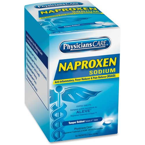 PhysiciansCare Naproxen Sodium (Compare to Aleve), 50 Doses
